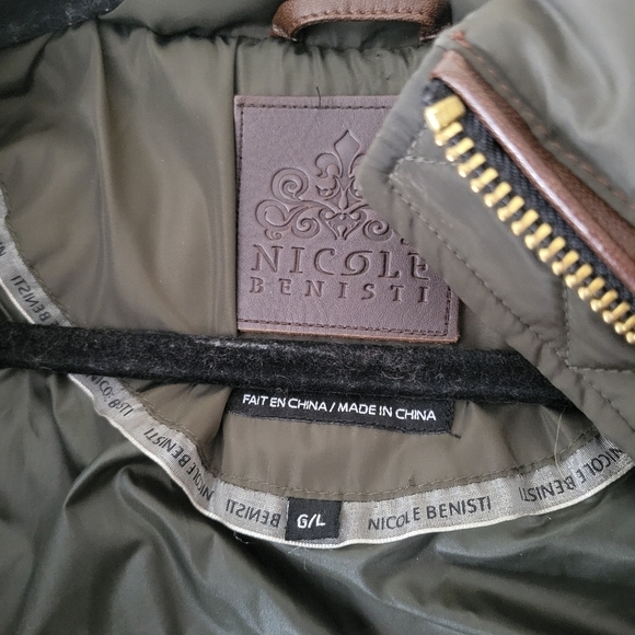 Nicole Benisti Down Parka with Fur Trim and Leather Accents - Picture 8 of 11